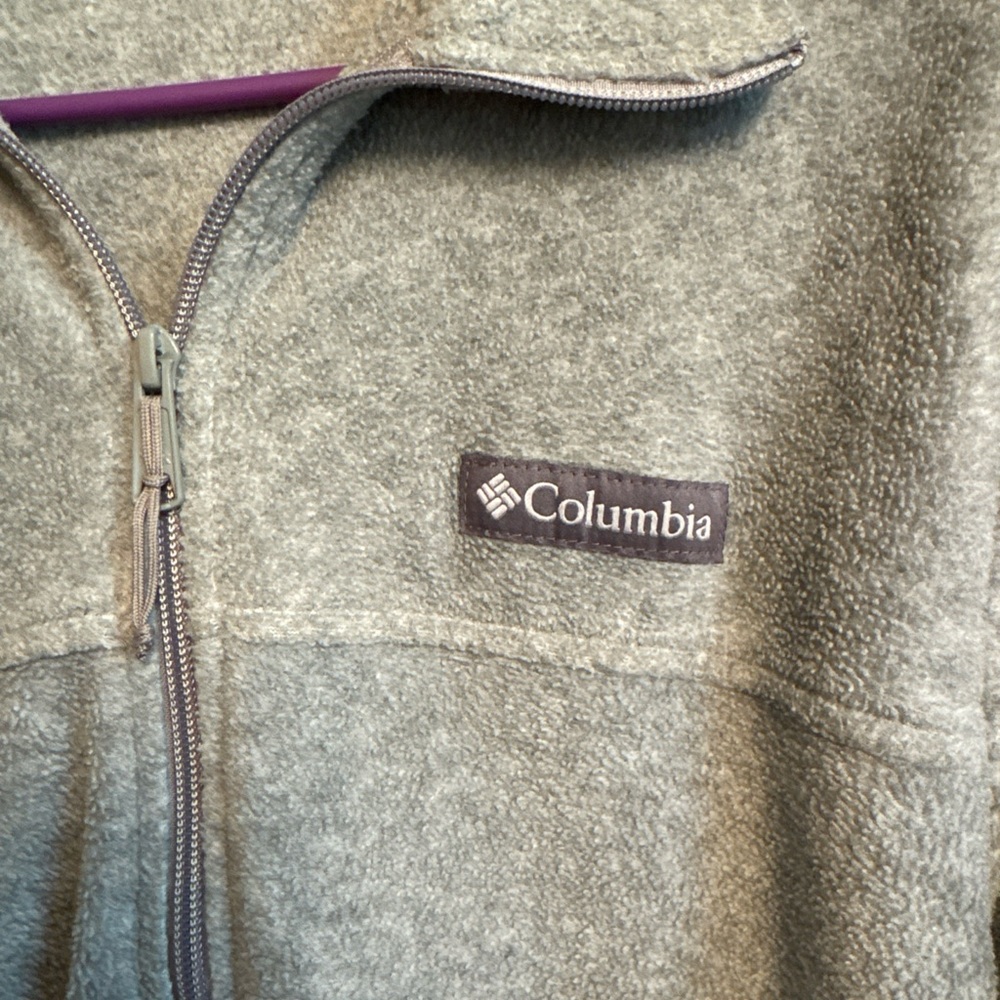 Columbia Gray Full Zip Women’s Fleece Jacket - Picture 3 of 8